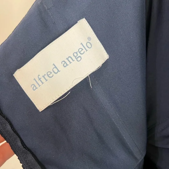 Alfred Angelo Strapless Navy Cocktail Dress - Picture 4 of 6